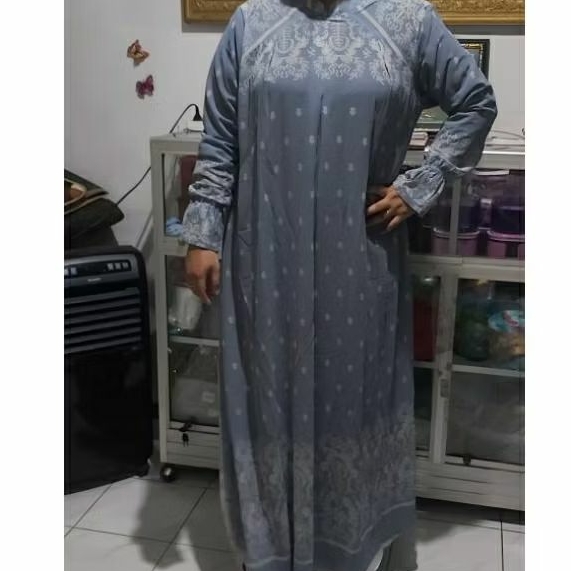 Gamis bahan sifon LD 104 panjang 140cm