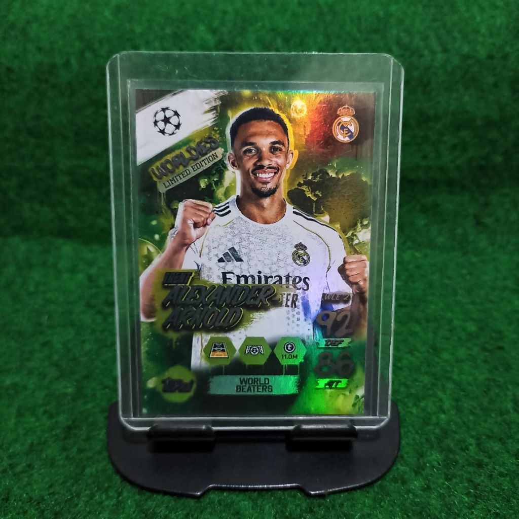 KARTU BOLA TRENT ALEXANDER ARNOLD WORLDIES LIMITED EDITION REAL MADRID TOPPS MATCH ATTAX 25/26