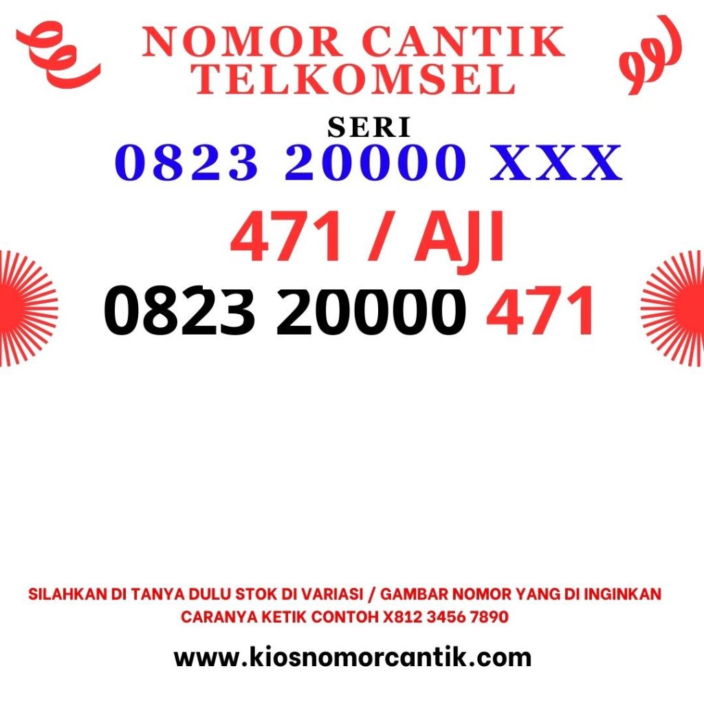 Kartu perdana telkomsel murah 471 AJI nomor cantik simpati seri kwarted kwartet kuartet 0000 rapih n