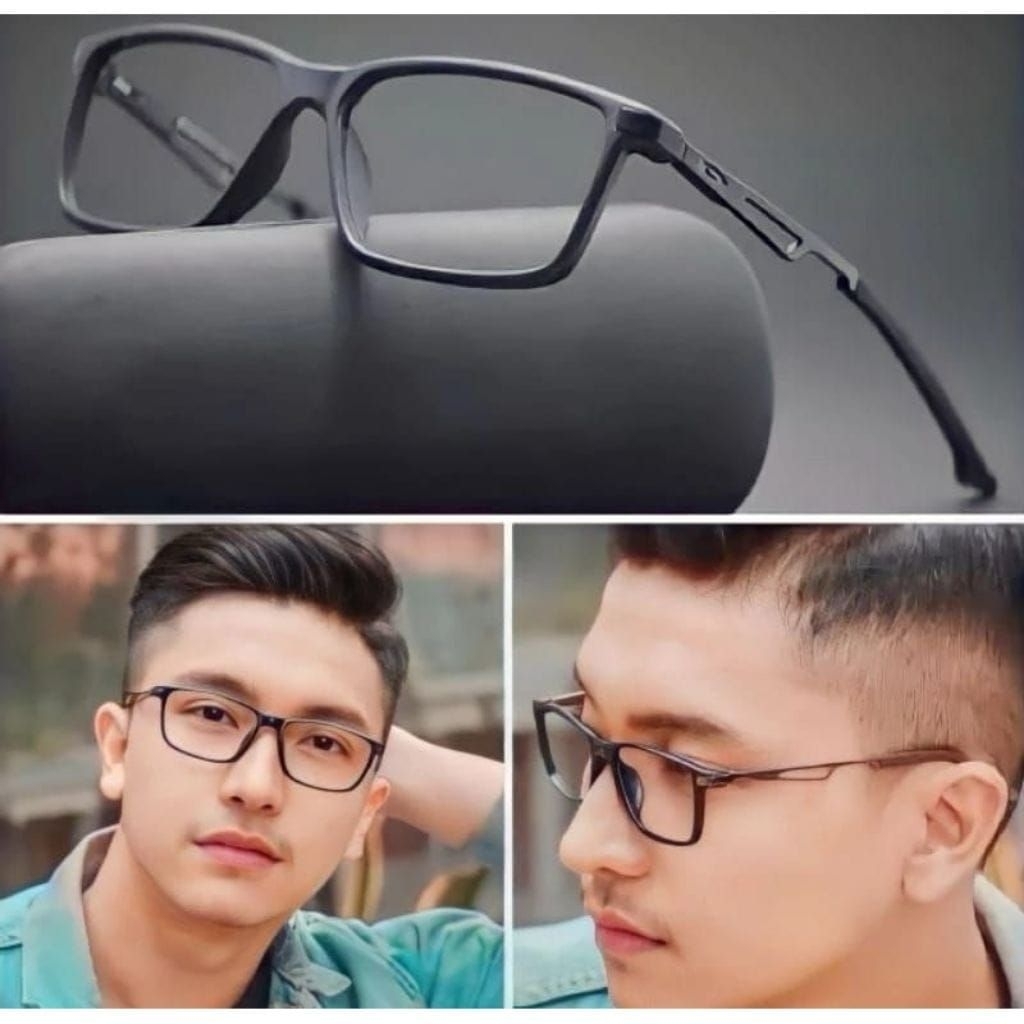 kacamata pria lensa photocromic/bluray/bluecromic