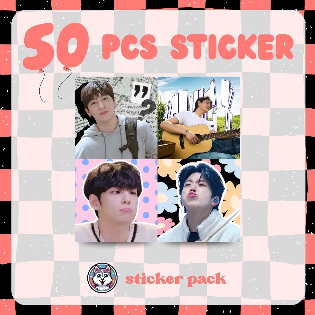 50pcs stiker deco DAY6 mini (sticker kpop freebies kado hadiah korea lucu)