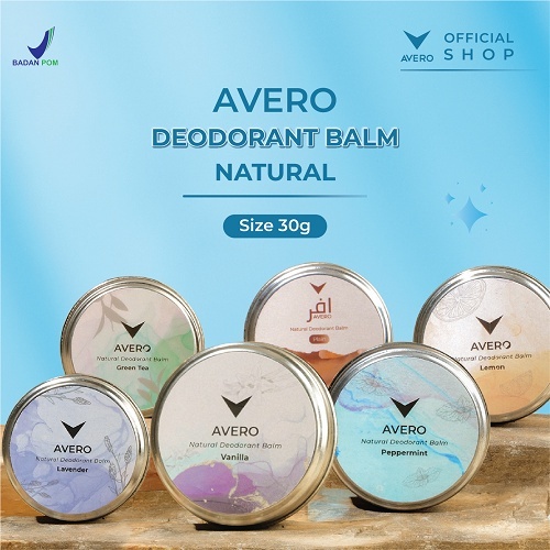 AVERO Natural Deodorant - Deodoran Alami Tanpa Alkohol 30g