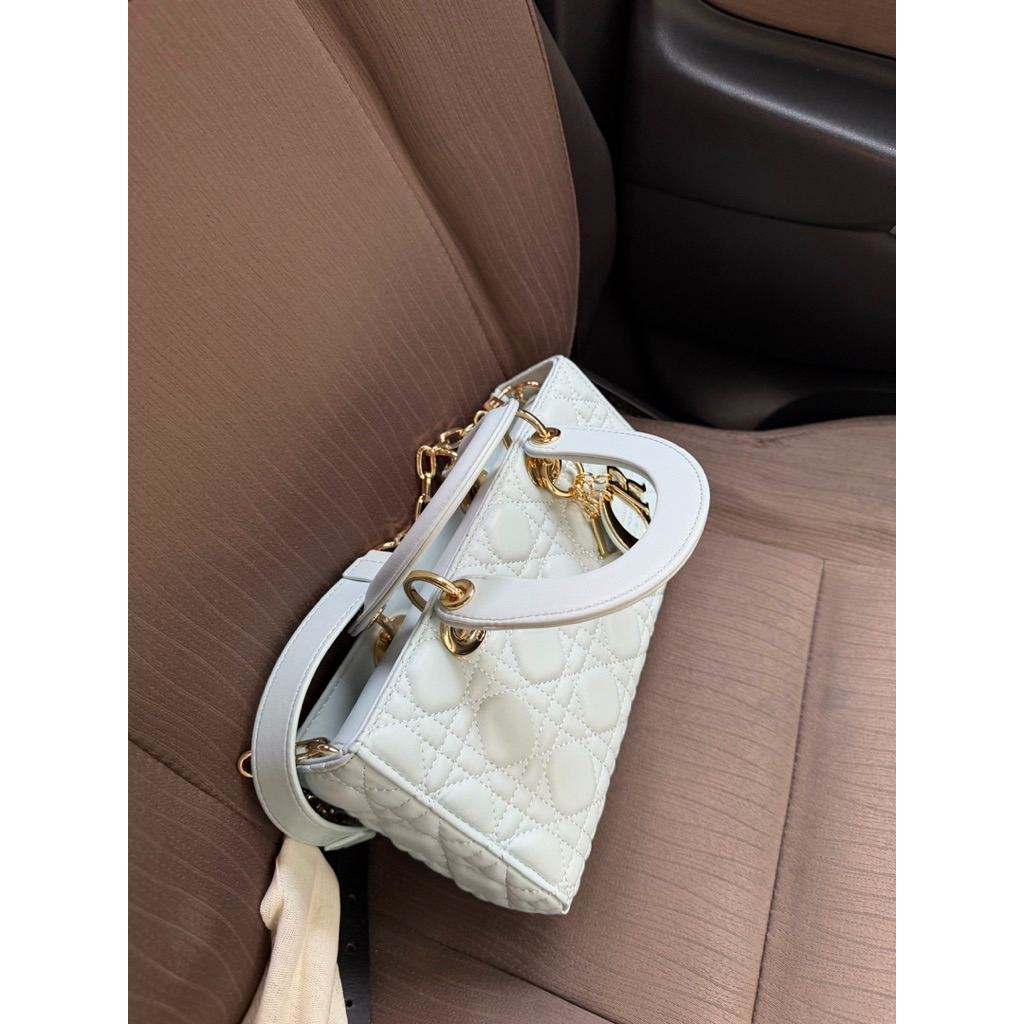 dior long mini with chain lady dior bag slingbag shoulderbag blue