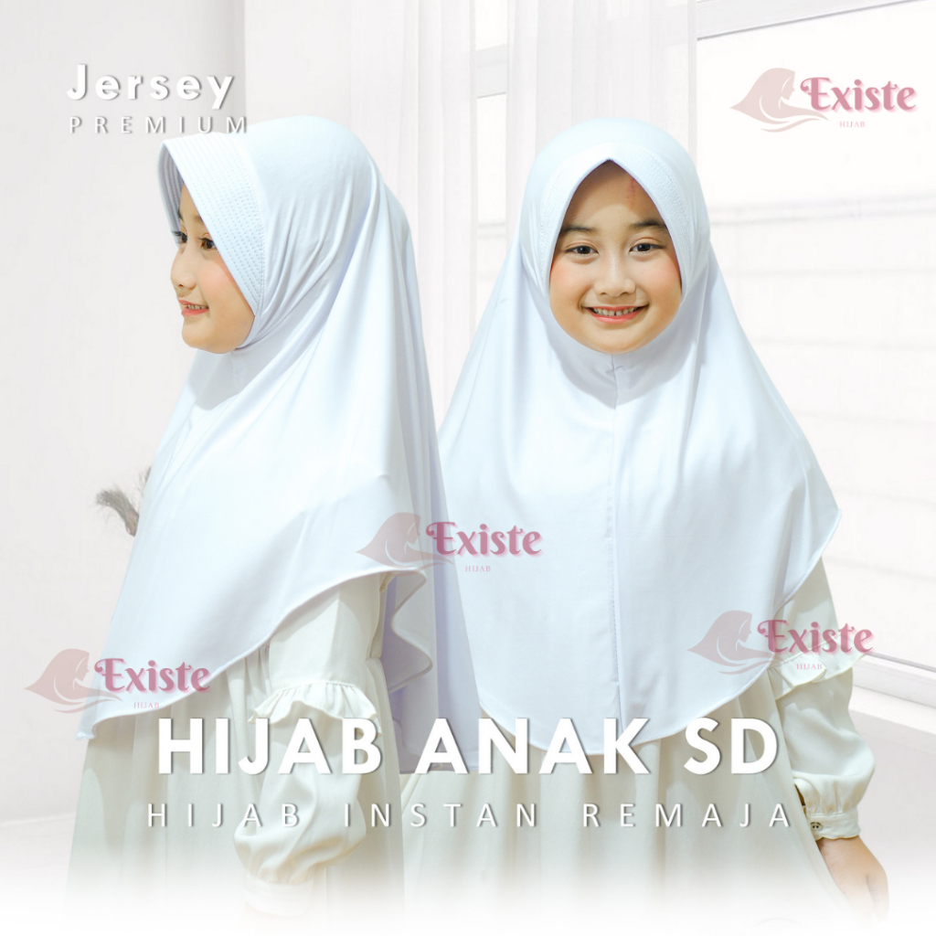 Jilbab Bergo Instan Pet  Penguin Anak Sekolah SD-SMP Jersey Premium I Jilbab Instan Anak Remaja Inst