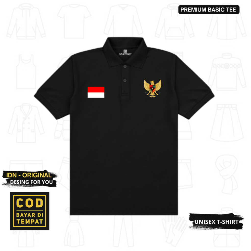 Kaos Polo Pria Kerah Lengan Pendek Bahan Lacoste Premium Distro - Baju Kaos Kerah Dewasa