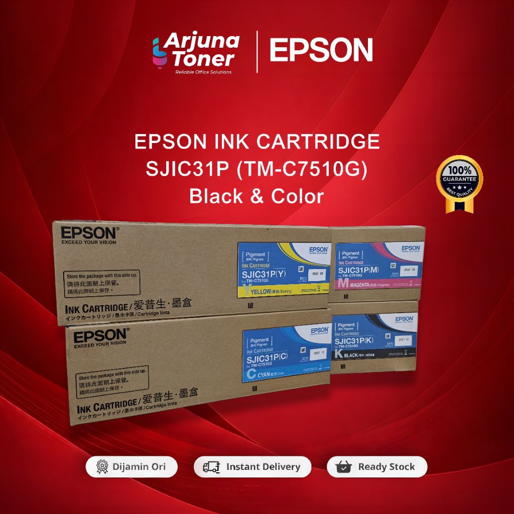 Tinta Cartridge Epson (SJIC31P) TM~C7510G Black&Color Original