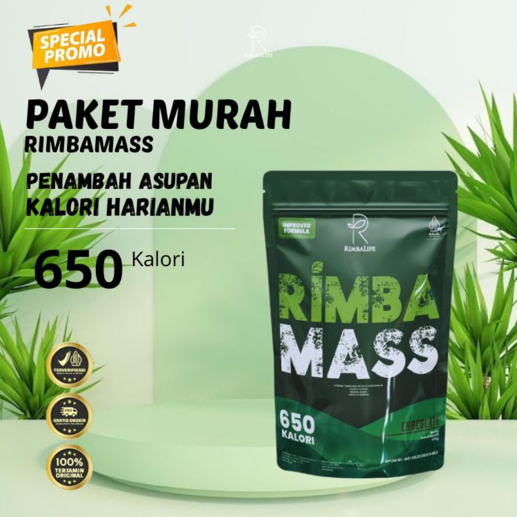 Rimbalife Rimbamass Susu Suplemen Tinggi Protein Kalori Penambah Massa Otot
