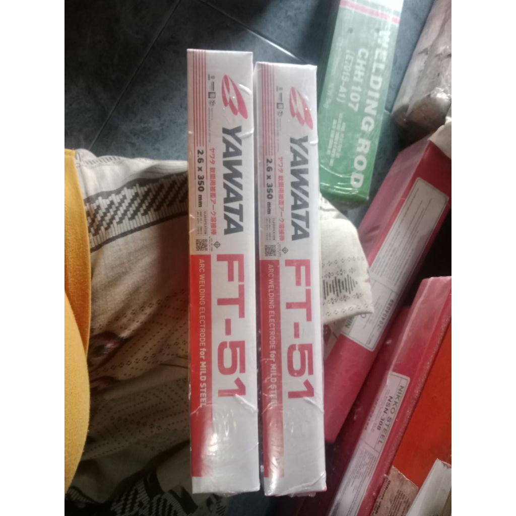 KAWAT LAS YAWATA FT-51 AWS E6013 Size. 2.6MM Harga 1box isi 2kg