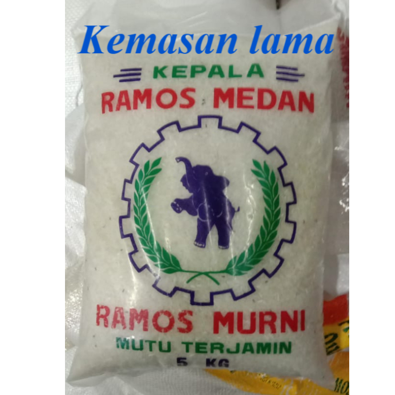 New Beras ramos murni mutu merk gajah terjamin 5kg