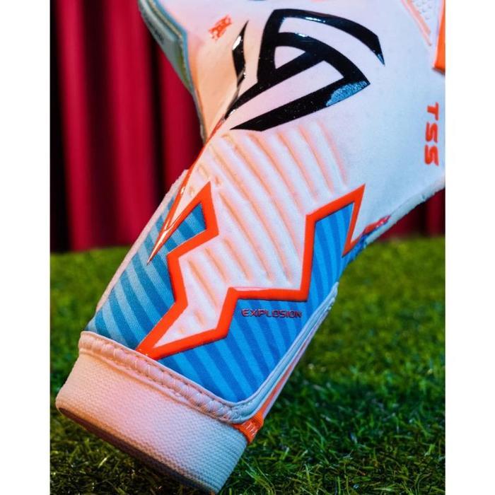 Sarung Tangan Kiper - TKB Forste 3.0 Explosion Remake - Hybrid Roll - White Blue, 8
