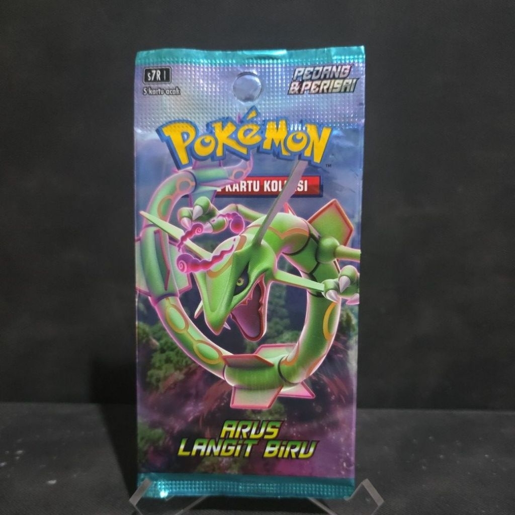 booster pack pokemon kartu indonesia tcg langka arus langit biru