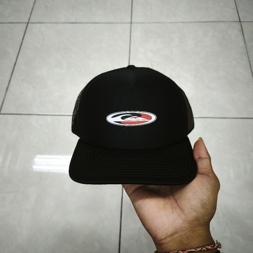 Topi Quiksilver Griff Trucker Black Original