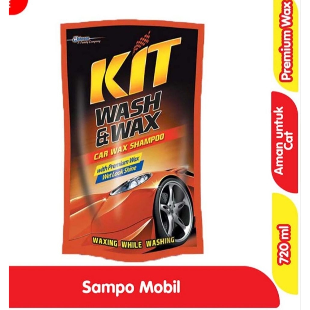 KIT Wash & Wax Sampo Mobil Pouch 720ml
