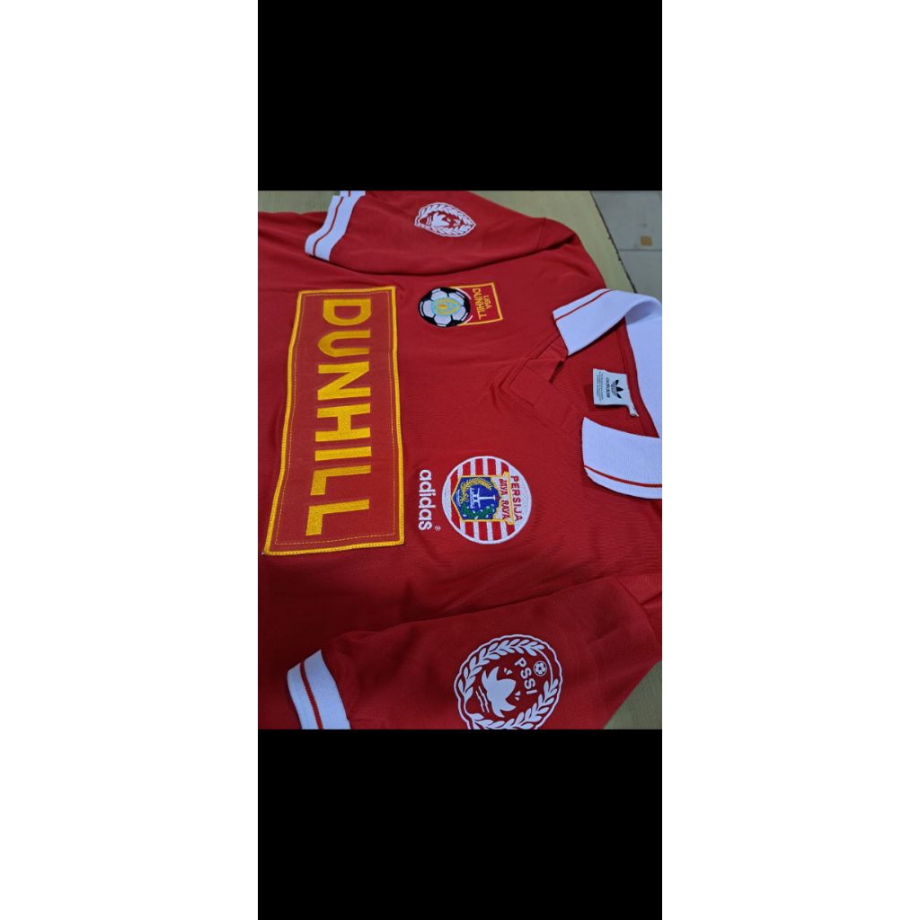 JERSY PERSIJA DEWASA RETRO DUNHL 1994/1995 LENGAN PANJANG/PENDEK
