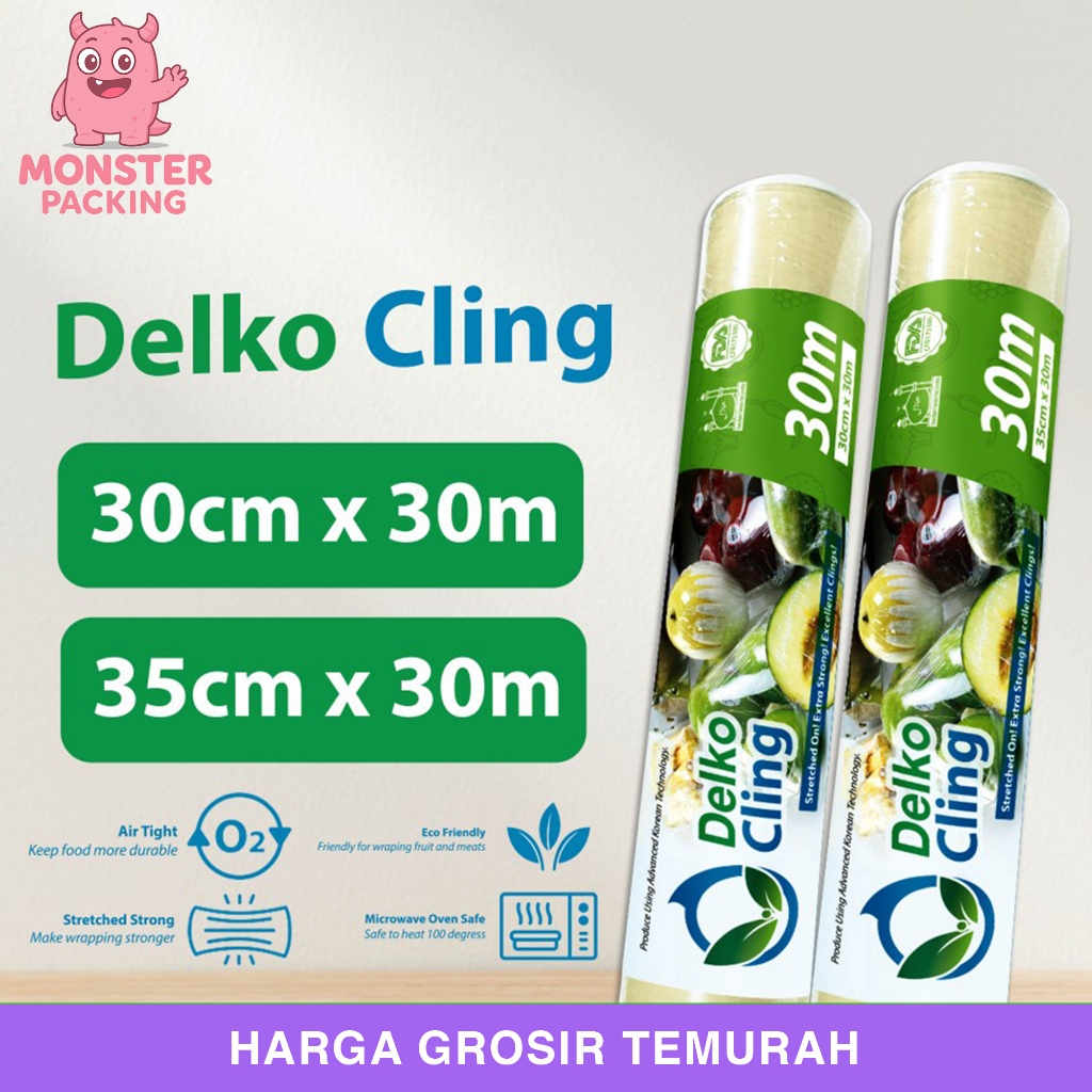 Plastik Cling Wrap Food Wrapping Pembungkus Makanan Delko Cling / roll