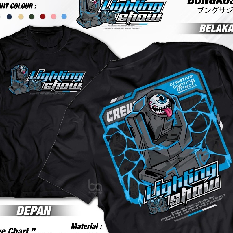 Kaos Sound System Audio Lighting Show - Baju Distro Horeg Vibes Soundman Operator Sound Sistem Tukan