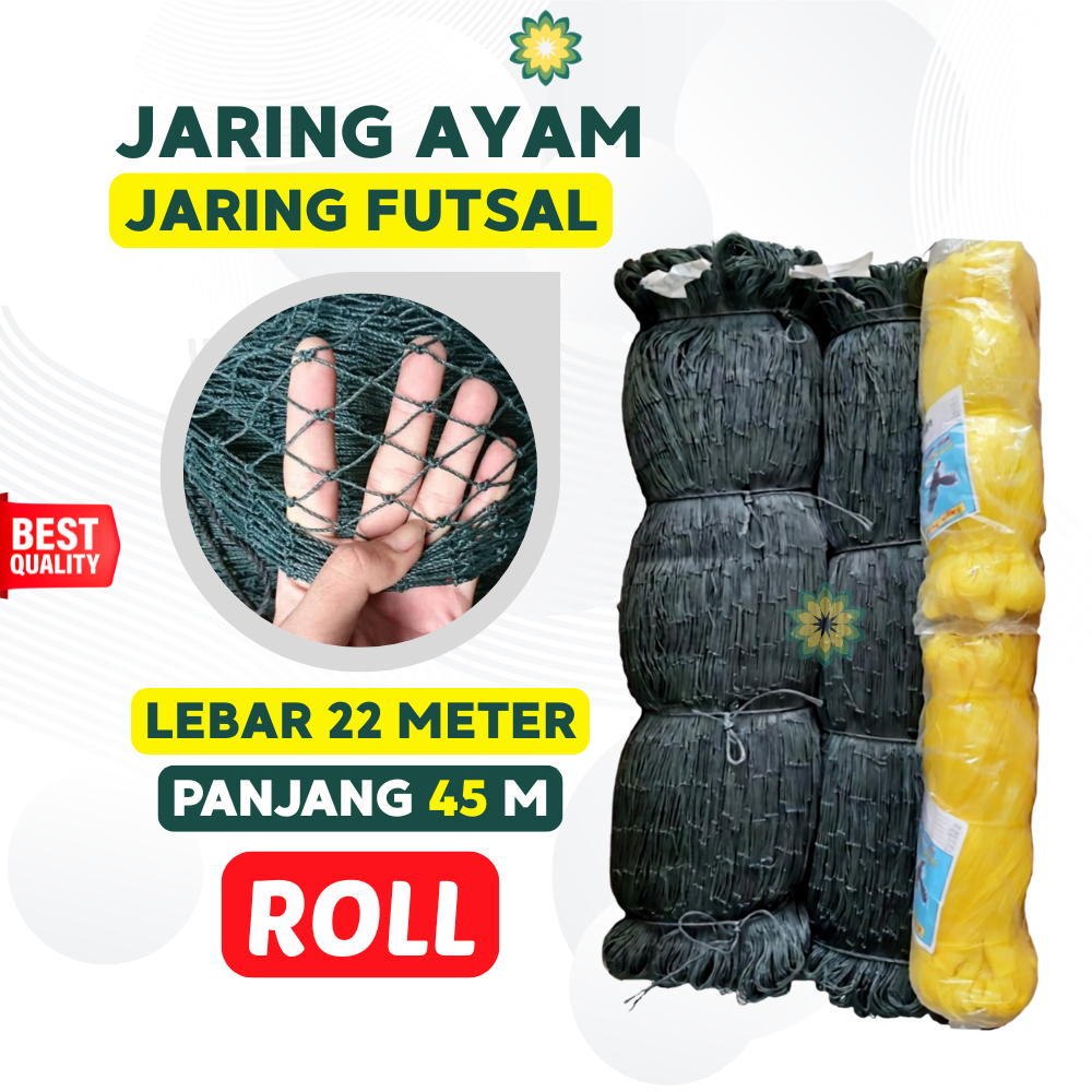 Jaring Ayam 1 Roll Besar Jaring Futsal Jaring Pagar Ayam