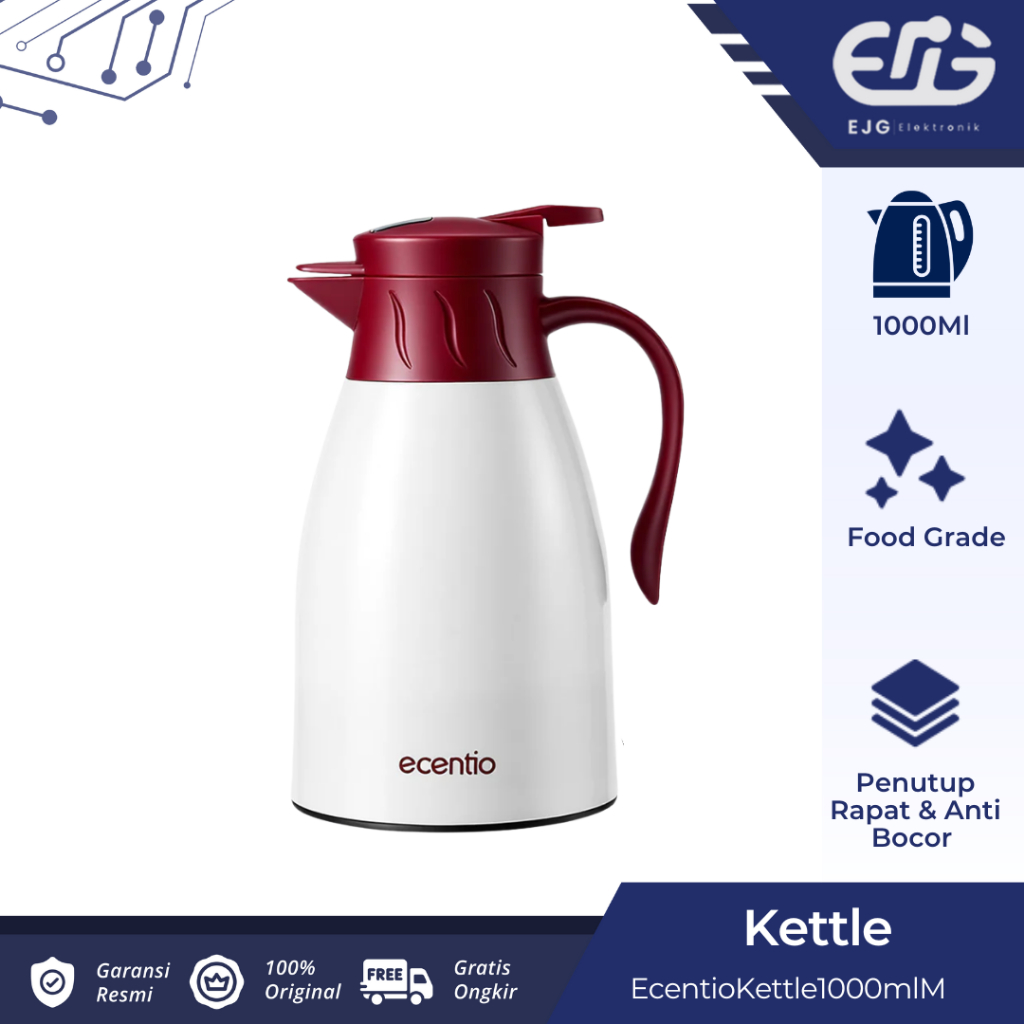 ecentio LED termos air panas Dingin 24 Jam 1L termos Air Panas Bayi Buat Susu aesthetic portable ter