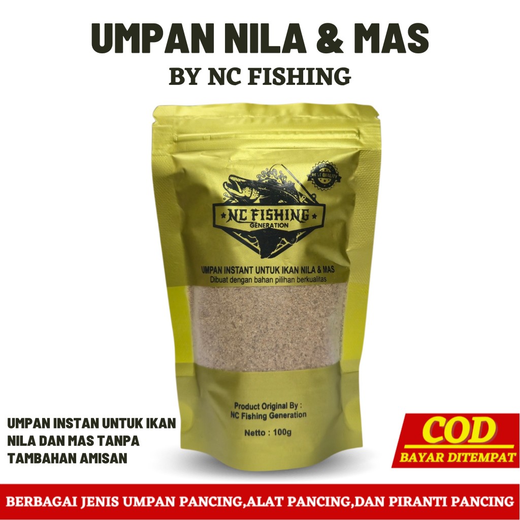 UMPAN IKAN NILA DAN IKAN MAS SIAP PAKAI PRAKTIS | UMPAN NC FISHING NILA SERIES TINGGAL SEDUH