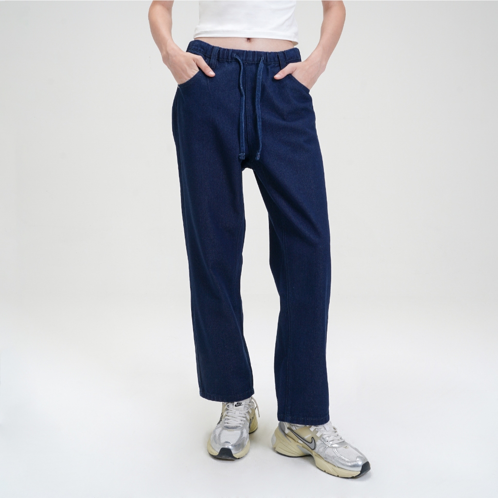 CELCIUS WOMAN Flextie Denim Pants L03000064W Biru