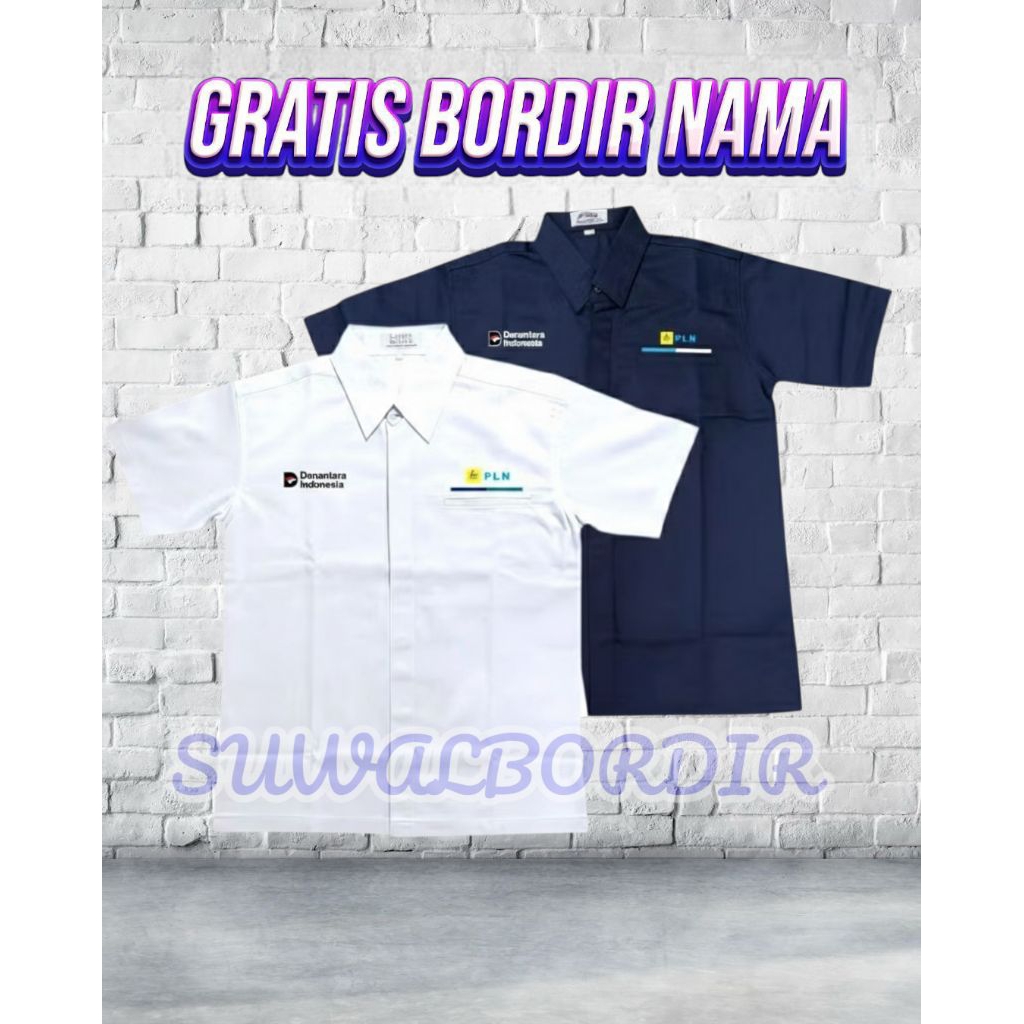 KEMEJA DANANTARA PLN LENGAN PENDEK TERBARU SERAGAM DANANTARA PLN ATASAN BAJU PLN KEMEJA PLN SERAGAM 
