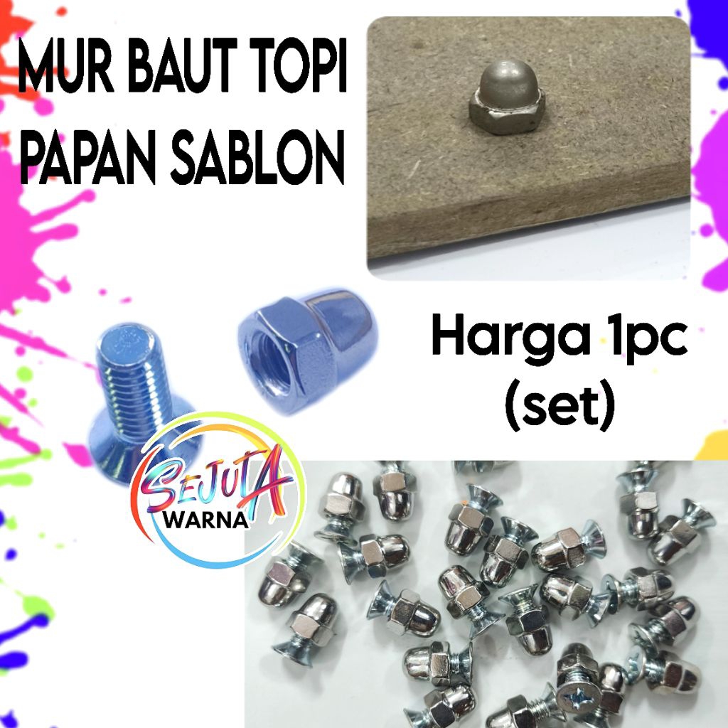 BAUT TOPI SET 1PC BAUT PAPAN SABLON