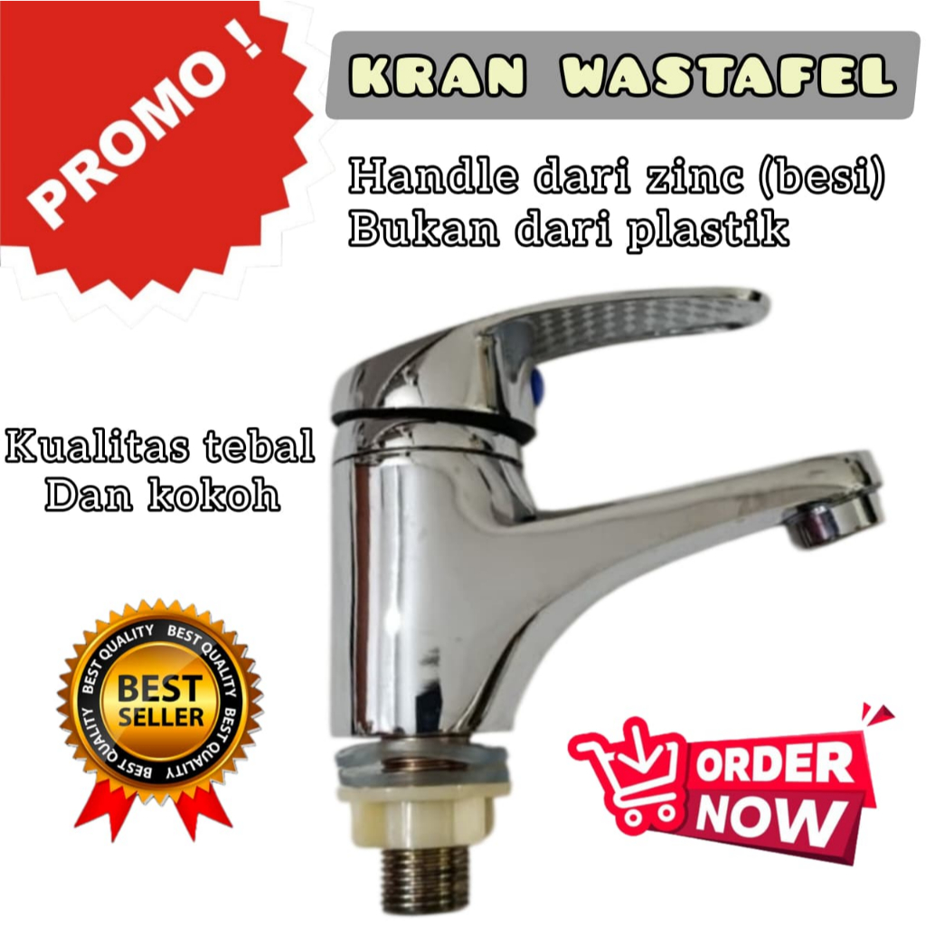 Keran Kran Air Wastafel Wastapel Cuci Tangan Jungkit Up Down Naik Turun