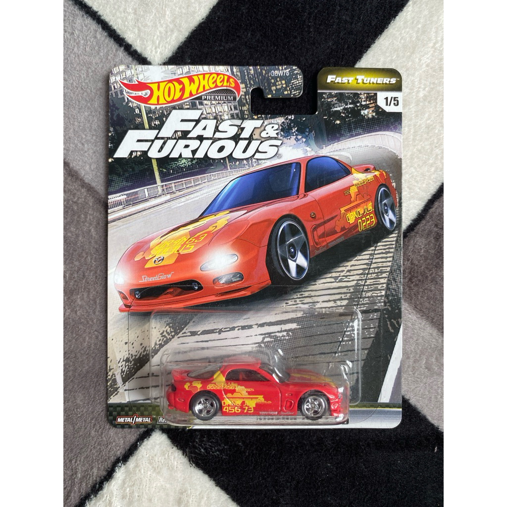 Hotwheels Premium Mazda RX7 FD Fast & Furious FF Fast Tuners