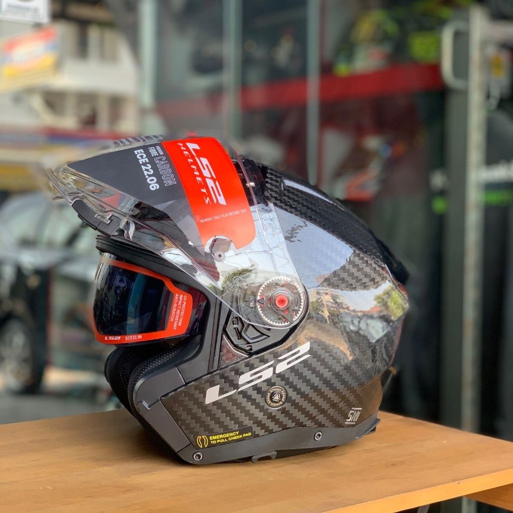 HELM LS2 INFINITY CARBON DOUBLE VISOR ORIGINAL