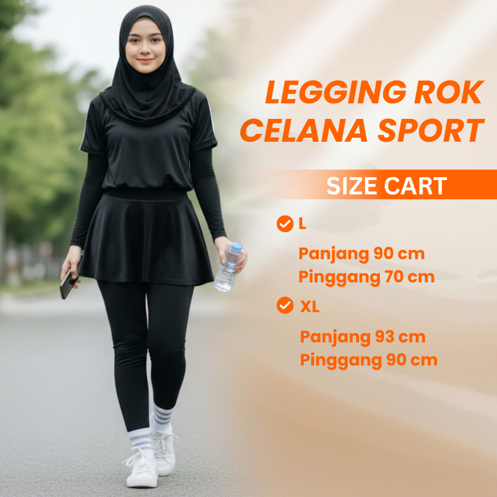Celana Rok Lari Senam Bersepeda Renang Zumba Sport Olah Raga Wanita Bahan Spandex Halus Celana Leggi