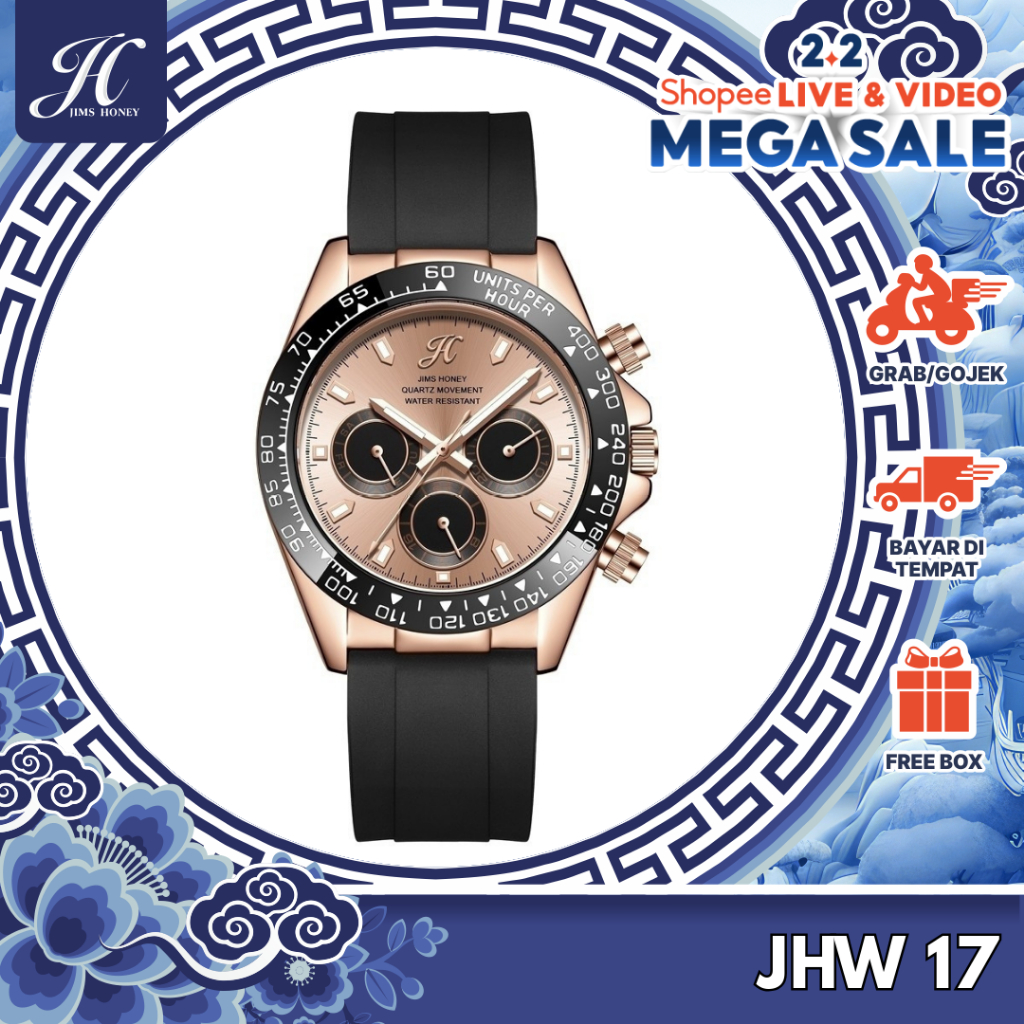 JIMS HONEY JHW 17 JAM TANGAN PRIA ANALOG