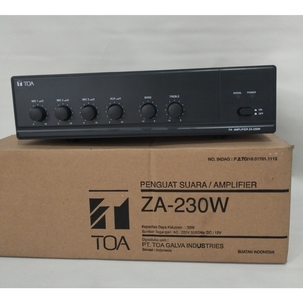 Za 230 w Ampli TOA / Mixer Amplifier TOA / Power Ampli TOA / Masjid sound system