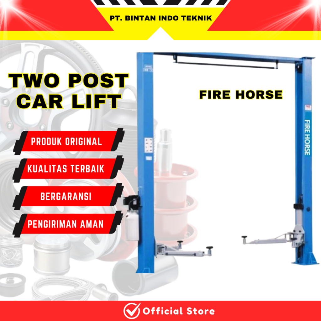 Two Post Car Lift Hydrolic Industri Otomotif FHorse Alat Angkat Mobil 2 Tiang 4 Ton 4000 kg Bengkel