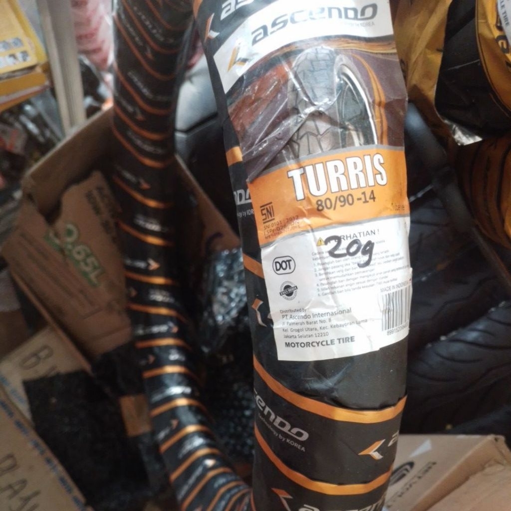 ban luar motor matik ascendo 80/90-14 ring velq 14 depan/belakang mio sporty mio mio soul dll