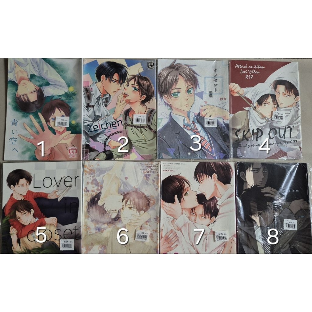 Doujinshi Attack on Titan / Levi x Eren (BL Boys Love)