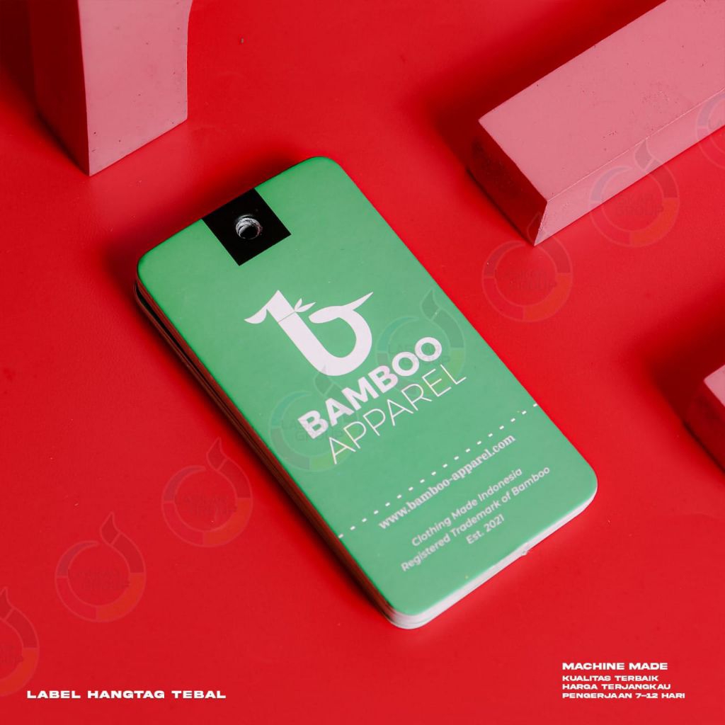 hangtag 700gsm hangtag tebal tag 2sisi hangtag custom