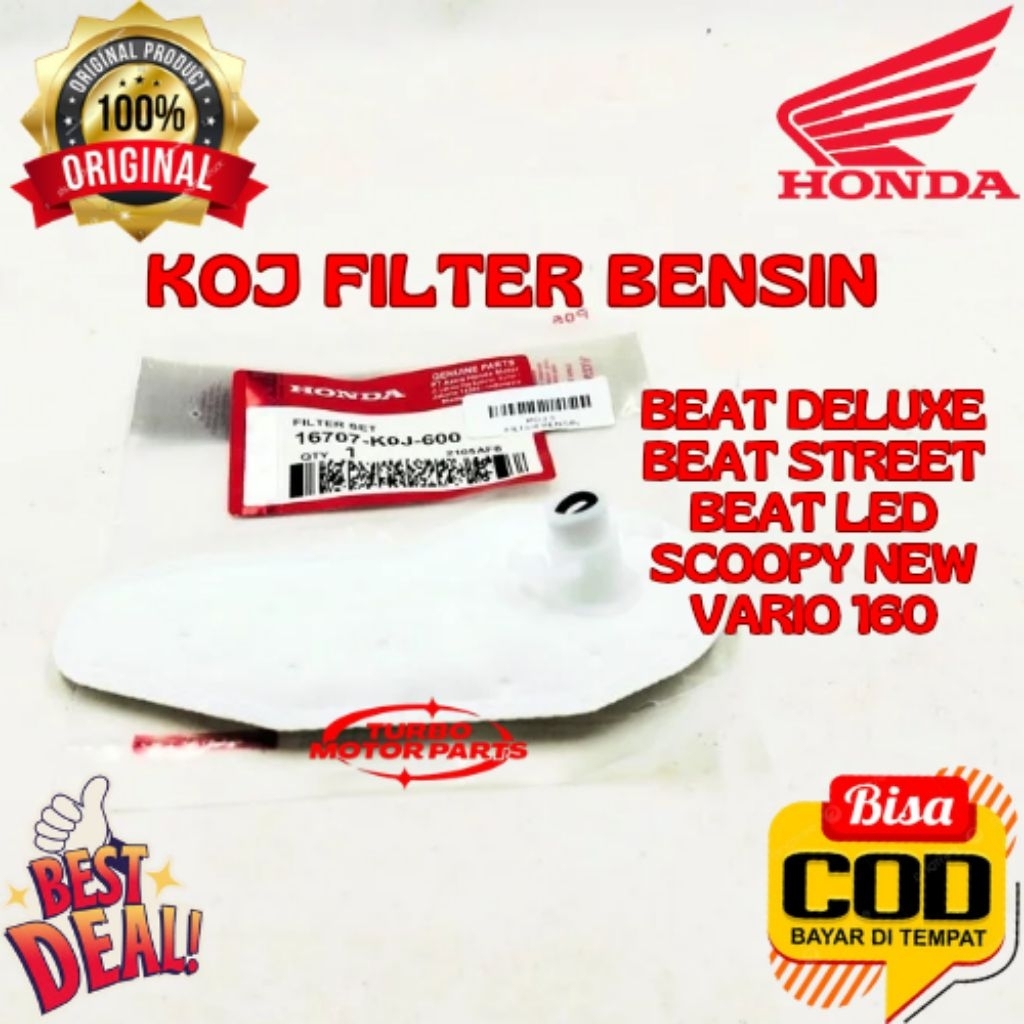 FILTER BENSIN ORIGINAL HONDA KODE KOJ, FILTER BENSIN BEAT DELUXE, FILTER BENSIN BEAT STREET, FILTER 