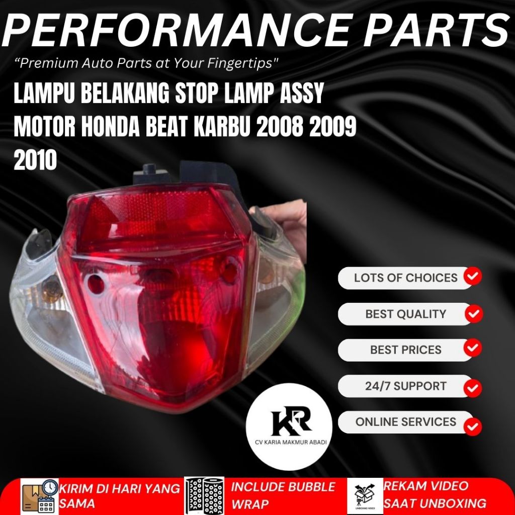 LAMPU BELAKANG STOP LAMP MOTOR HONDA BEAT KARBU/HONDA BEAT KECIL/HONDA BEAT 2008 2009 2010 2011 2012