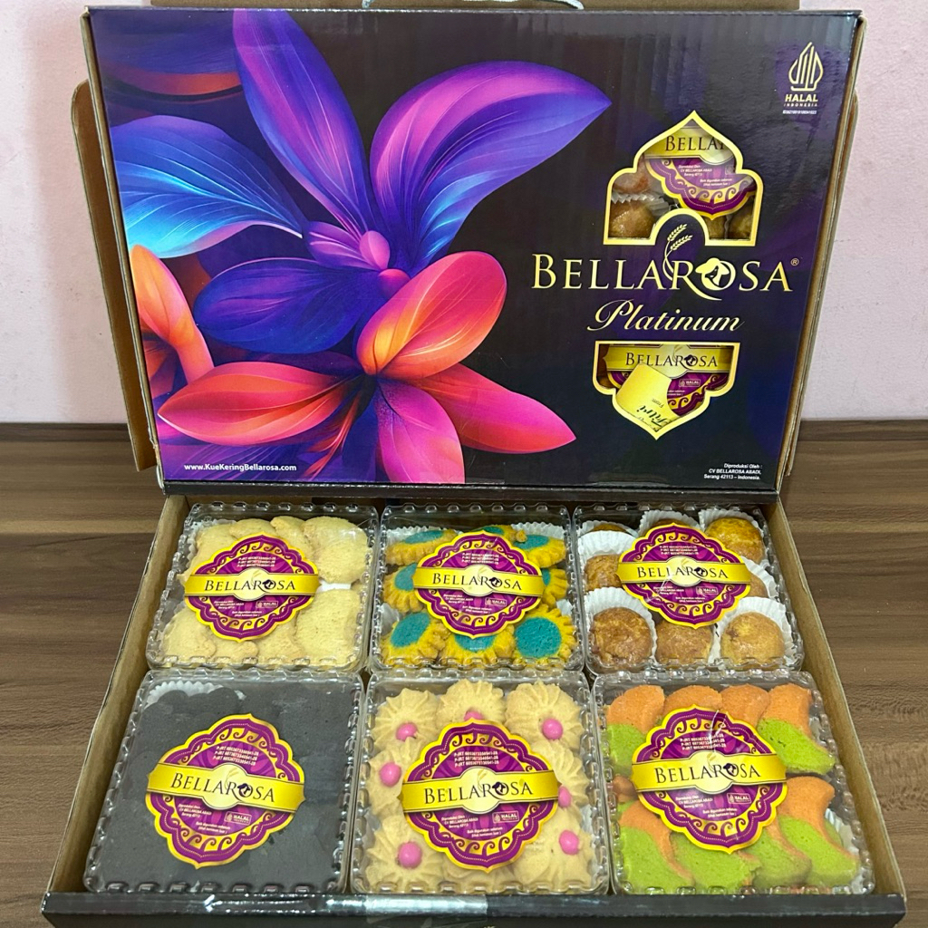 Paket Kue kering Lebaran 2026 Bellarosa Platinum Berkah