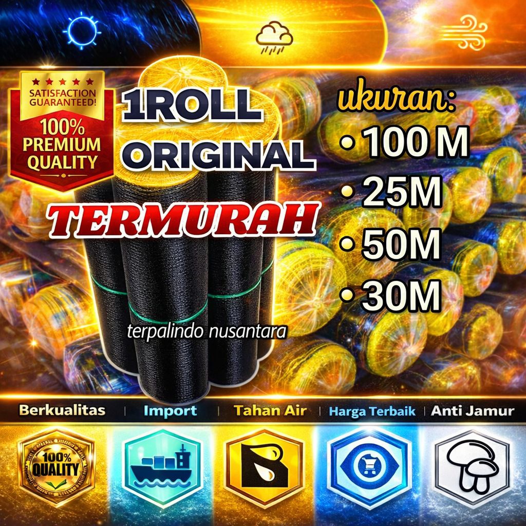 JARING WARING TL HITAM 1 ROLL ORIGINAL 1ROLL × 1.2M PAGAR AYAM IKAN/KEBUN TANAMAN