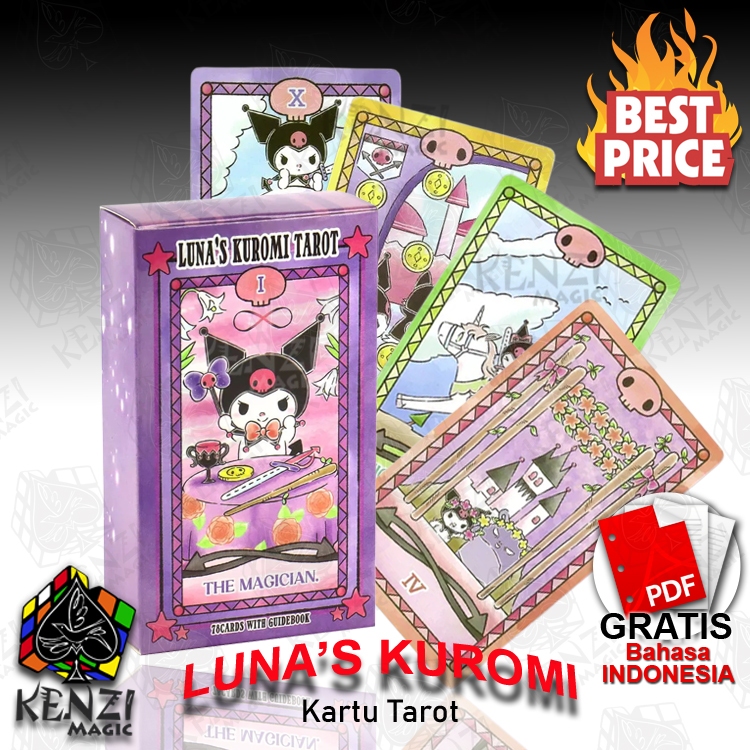 Kartu Tarot Mini 78 Lembar untuk Ramalan dan Meditasi Ukuran Saku