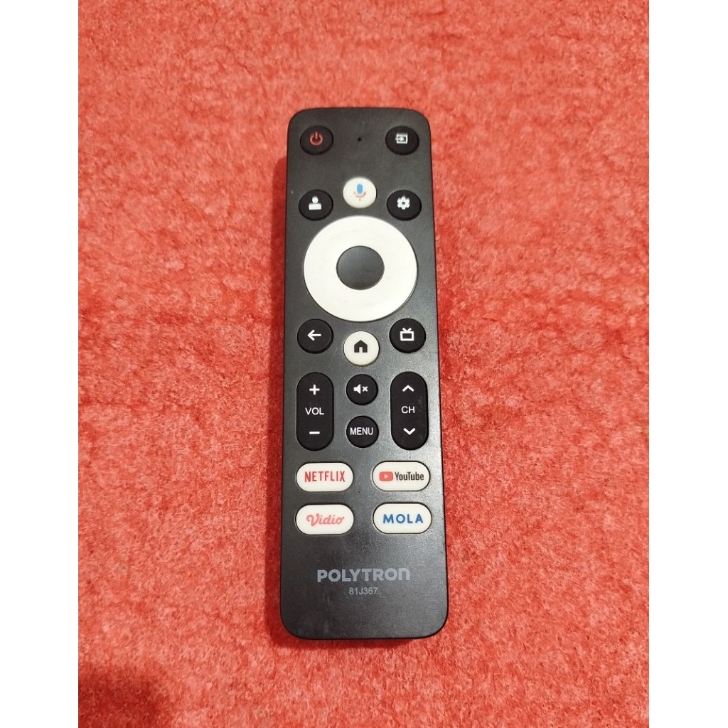 REMOT TV LED POLYTRON SMART ANDROID 81J367 ORIGINAL ASLI