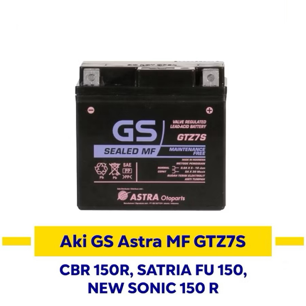 AKI GS GTZ7S | Aki Motor CRF, CBR, Satria FU & PCX