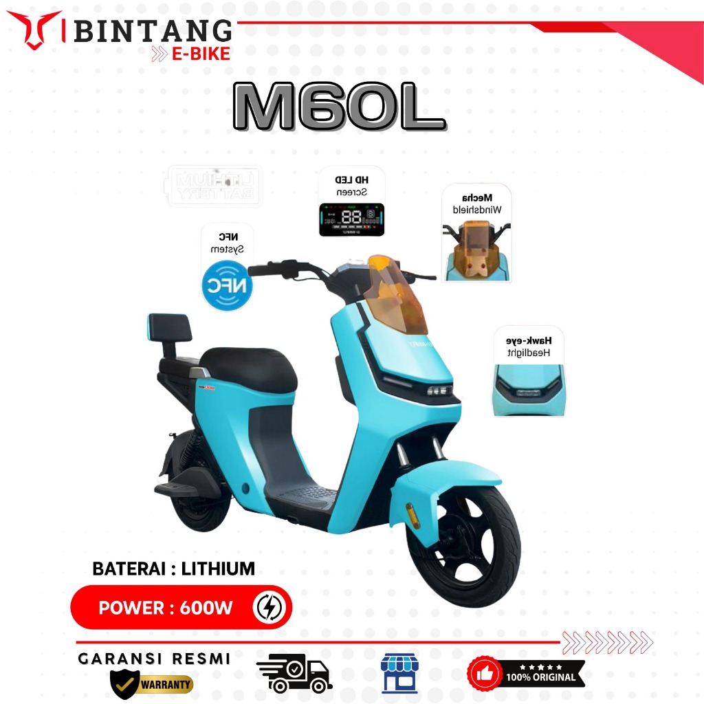 SEPEDA LISTRIK UWINFLY M60L TERBARU