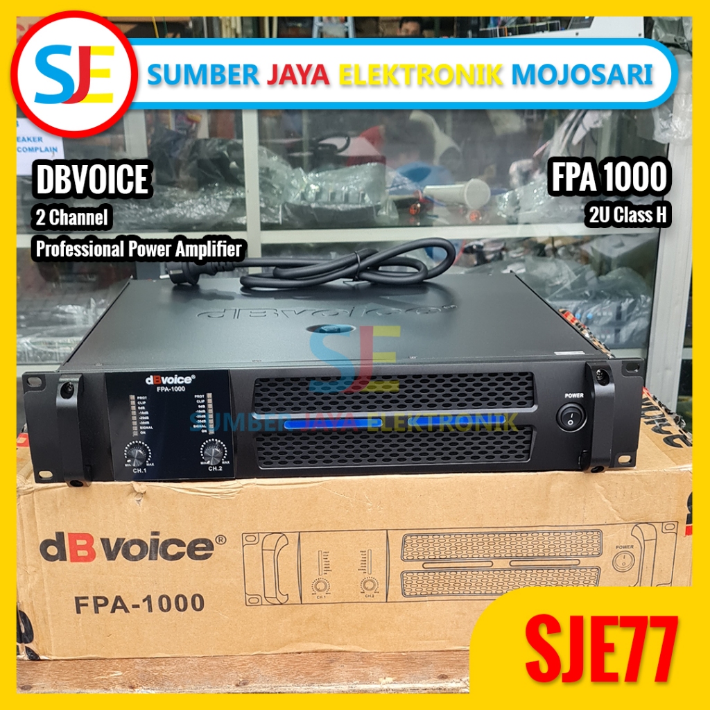 Power Amplifier DBVOICE FPA 1000 2 Channel Class H / Power DB Voice FPA 1000