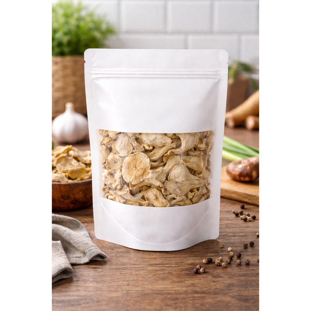 Jamur Tiram Kering Premium | Bisa Rehydrate | Sayuran Kering - Oishrum