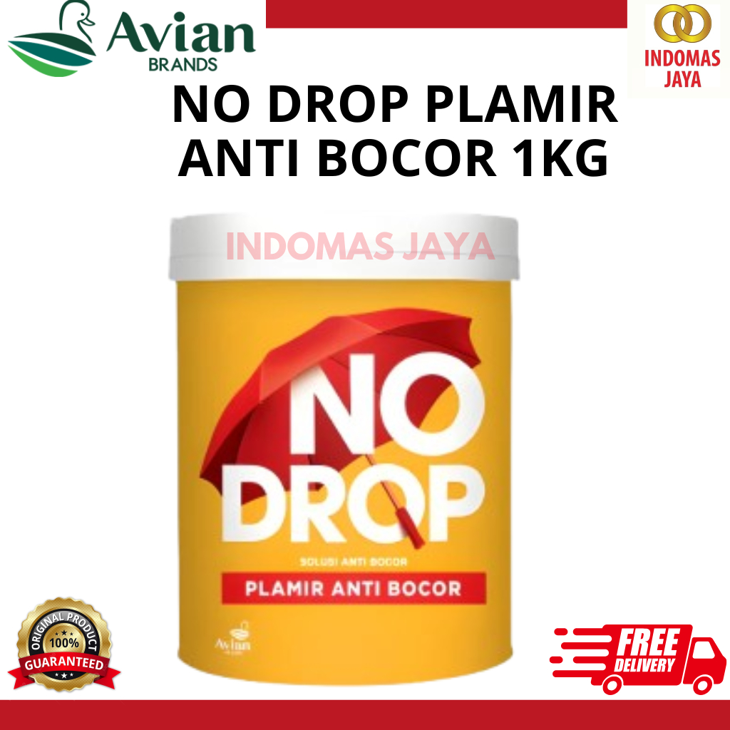 AVIAN NO DROP PLAMIR ANTI BOCOR 1KG WALL PLAMIR PUTTY DEMPUL TEMBOK NO DROP DEMPUL DINDING 1KG
