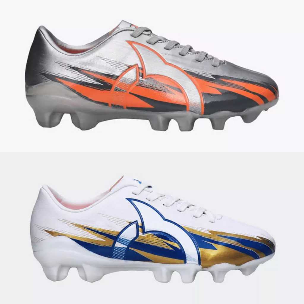 Sepatu Bola Anak Anak ORTUSEIGHT SPARK FG JR -  WHITE SILVER ORIGINAL ORTUS