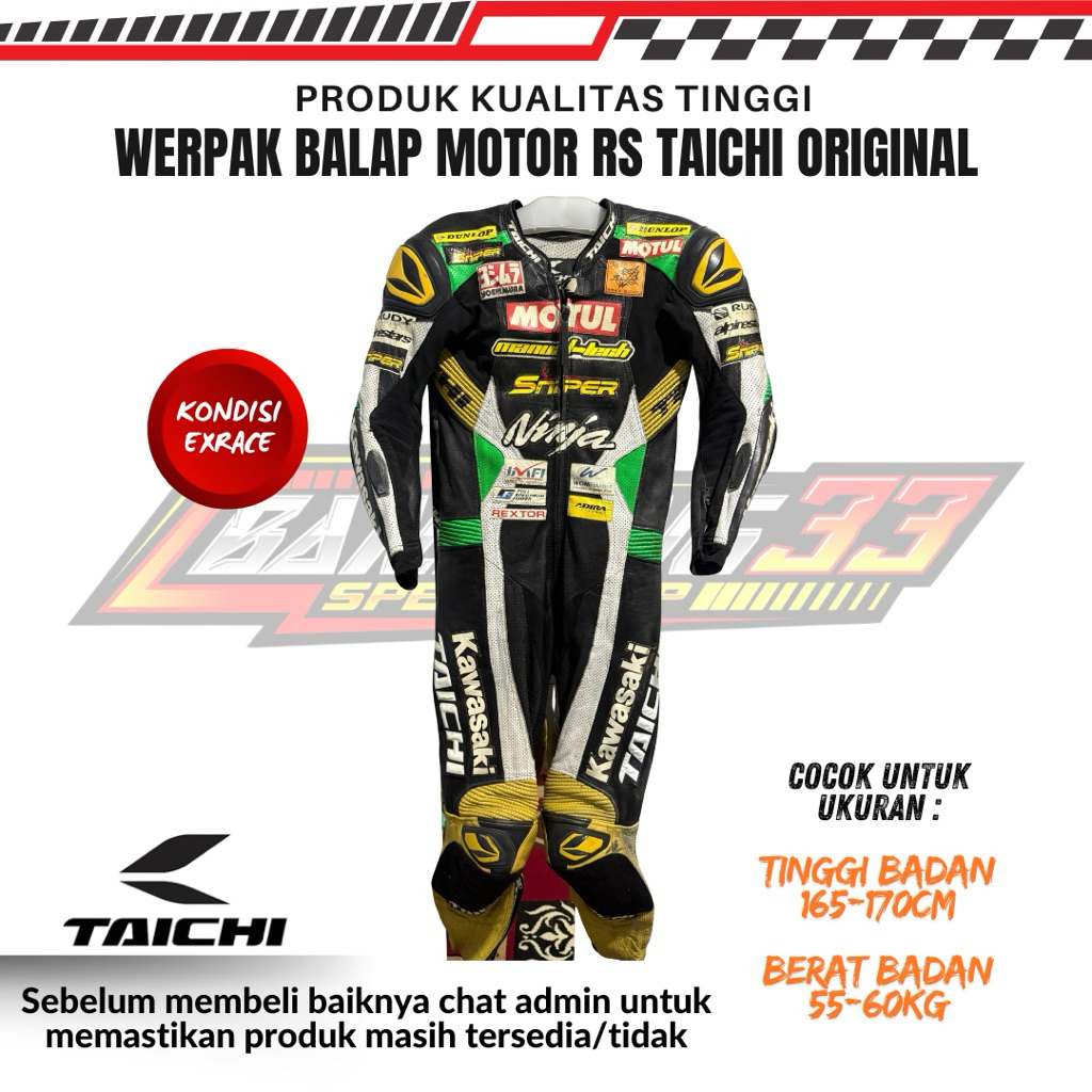 Werpak Balap Motor Road Race RS TAICHI Original Ex Balap Asia