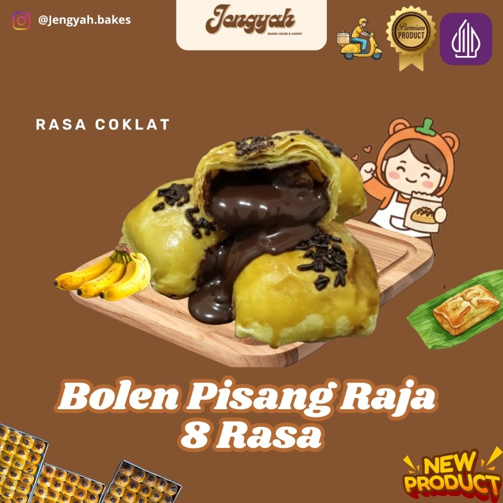 Bolen Pisang Raja 8 Rasa | COKLAT | KUE BOLEN PISANG  PASTRY